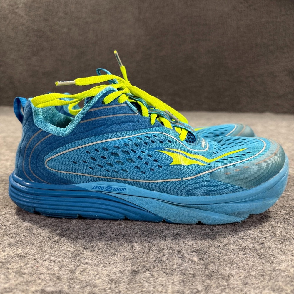Altra Torin 3.5 Shoes Womens 8.5 Blue Zero Drop Running Mesh FootShape‎ Barefoot